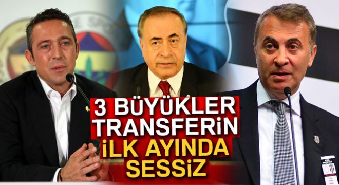 3 büyükler, transferin ilk ayında sessiz