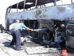Otobüslere yangın söndürme sistemi
