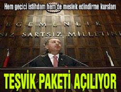 Teşvik paketi bugün açıklanıyor