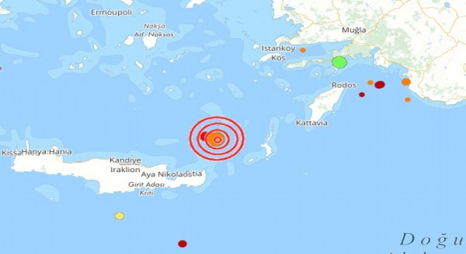 Akdeniz de deprem