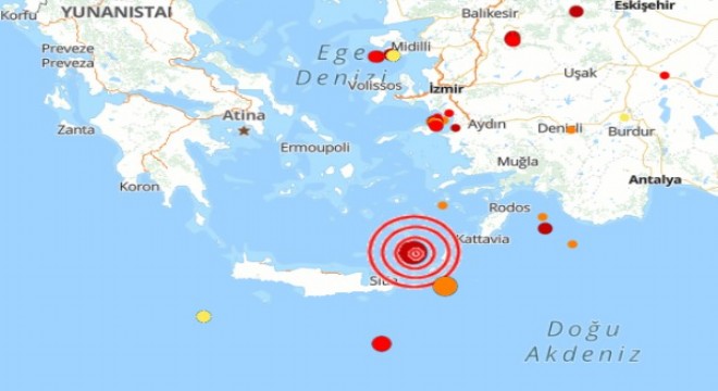 Akdeniz’de deprem