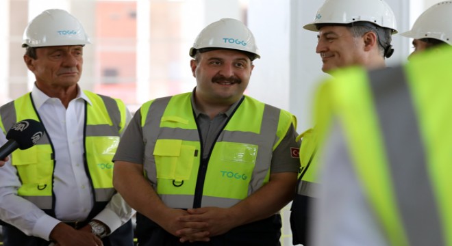 Bakan Varank TOGG gemlik tesisleri inşaatında incelemelerde bulundu