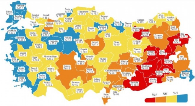 Bartın ve Burdur da artık mavi