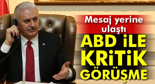 Başbakan Yıldırım, ABD Başkan Yardımcısı Pence ile ’füze saldırısını’ görüştü
