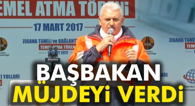 Başbakan Yıldırım dan Gümüşhane’de işçilere ikramiye müjdesi