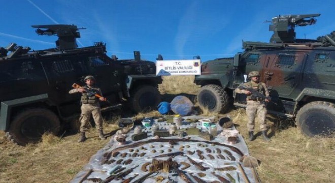 Bitlis kırsalında çok sayıda mühimmat ele geçirildi