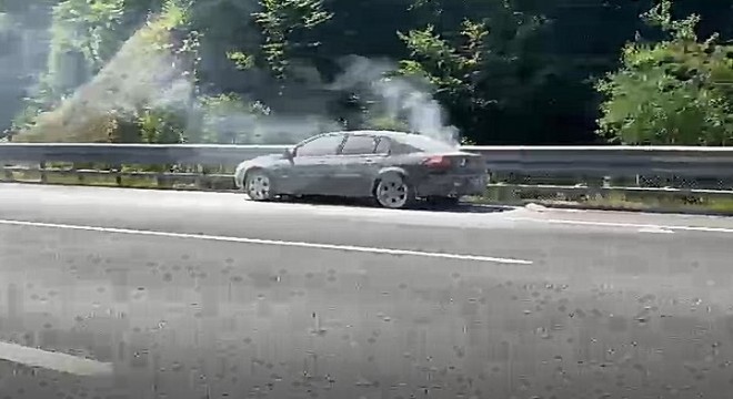 Bolu tüneli yolunda trafik yoğunluğu