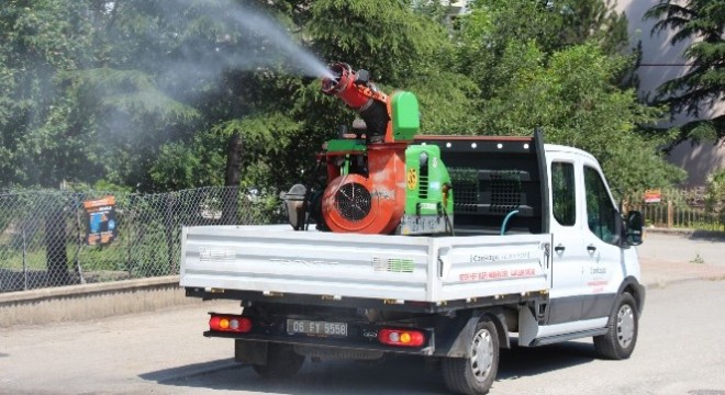 Çankaya Belediyesinden 7/24 ilaçlama hizmeti
