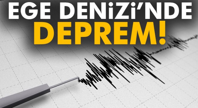 Ege Denizi nde deprem..