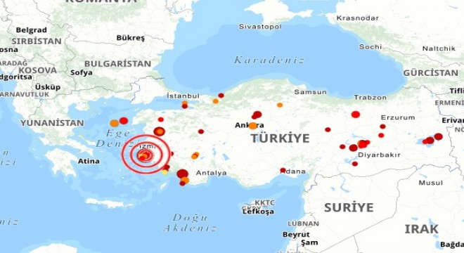 Ege Denizi nde deprem