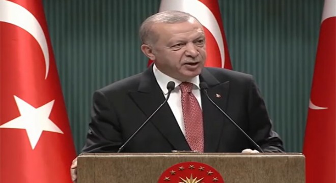 Erdoğan, Kabine toplantısı ardından millete seslendi