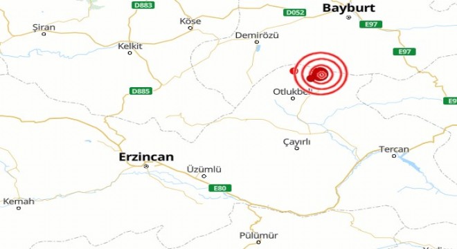 Erzincan da deprem