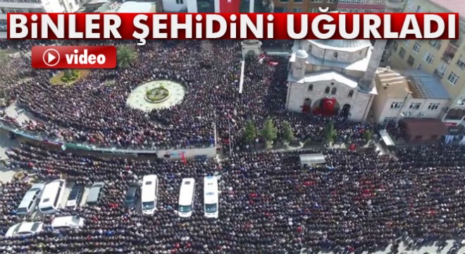Gabar şehidini binler uğurladı