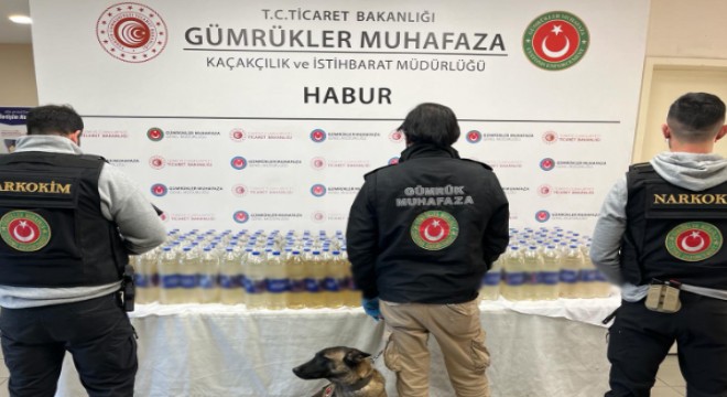 Habur Gümrük Kapısı’nda 345 kilogram sıvı metamfetamin yakalandı