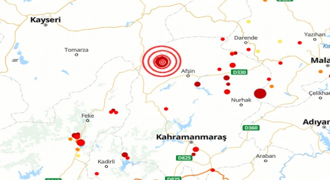 Kahramanmaraş ta deprem