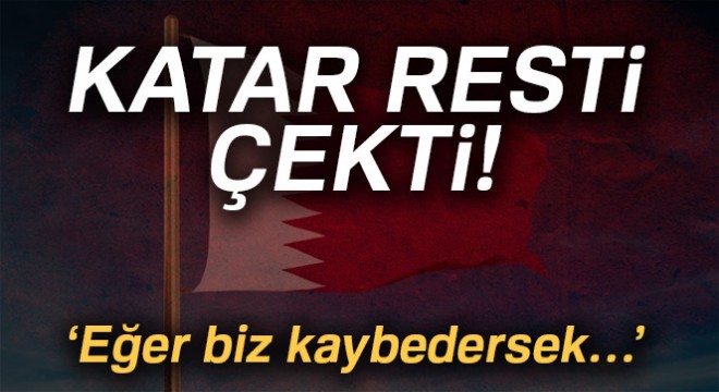 Katarlı Bakan’dan tehdit gibi açıklama