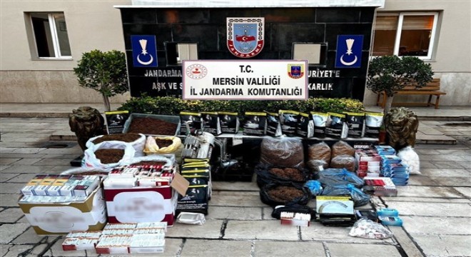 Mersin de kaçak makaron operasyonu