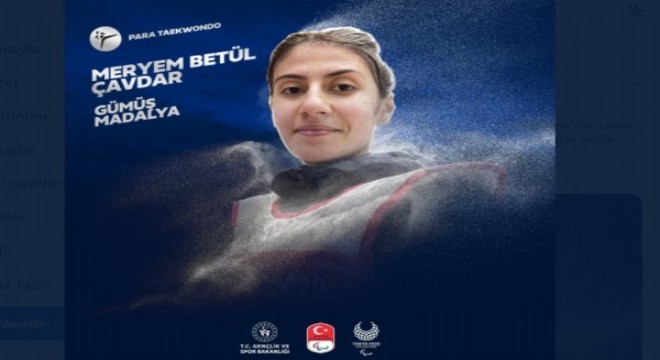 Meryem gümüş madalya kazandı