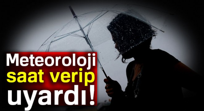 Meteoroloji den sağanak yağış uyarısı! 23 Ekim Pazartesi 2017 hava durumu