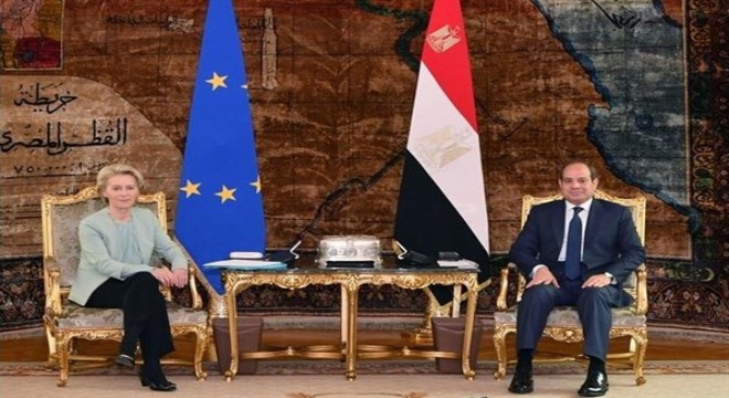 Mısır Cumhurbaşkanı Sisi, AB Komisyonu Başkanı von der Leyen i kabul etti