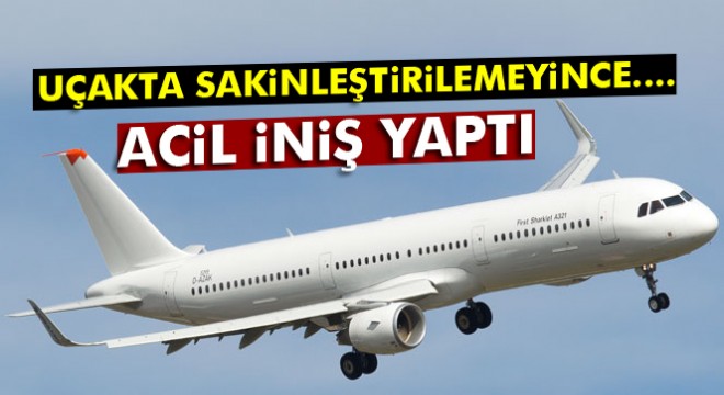 Panik atak yolcu uçağı geri döndürdü