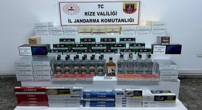 Rize de kaçakçılık operasyonu