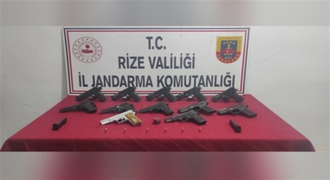 Rize de yasadışı silah imal ve ticareti yapan 2 şüpheli yakalandı