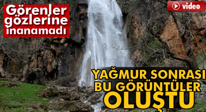 Şırnak Beytüşşebap’ta aşırı yağmur sonrasında dev şelaleler oluştu