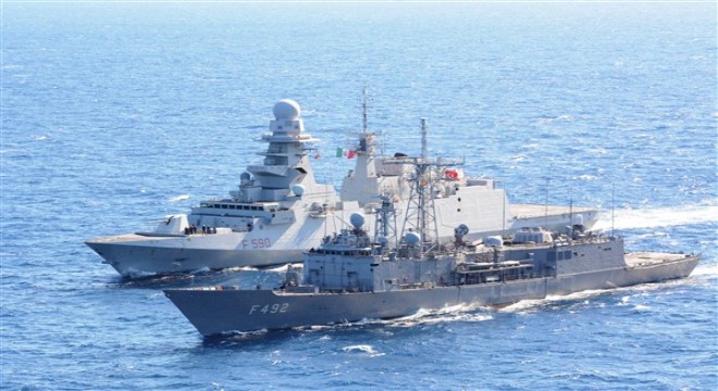 TCG Gemlik, ITS Carlo Bergamini ile Doğu Akdeniz’de yaptı