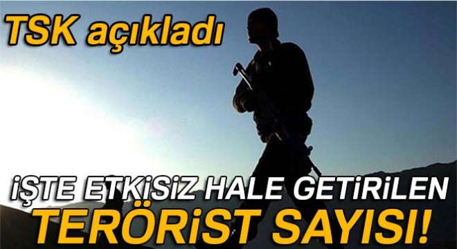 TSK dan Afrin açıklaması! Etkisiz hale getirilen terörist sayısı 1614 oldu