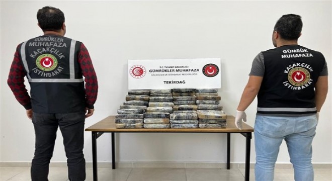 Tekirdağ Limanı nda 114 kilogram kokain ele geçirildi