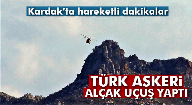 Türk askeri Kardak kayalıklarında alçak uçuş yaptı