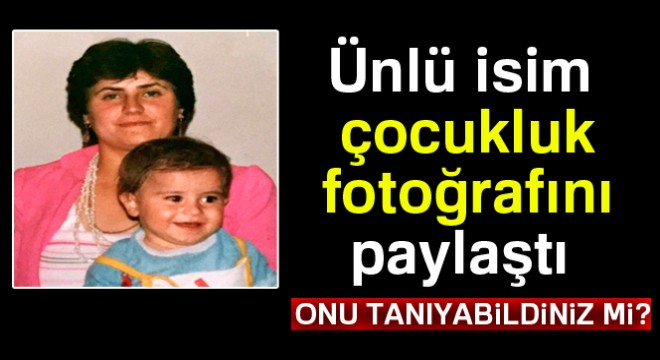 Ünlü komedyen İbrahim Büyükak, çocukluk fotoğrafını paylaştı