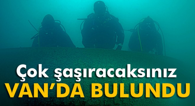 Van Gölü’nde batık Rus gemisine ulaşıldı