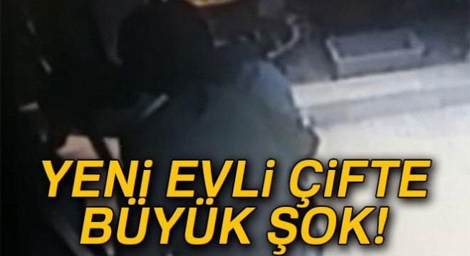 Yeni evli çiftin altınlarını çalan hırsızlar kamerada